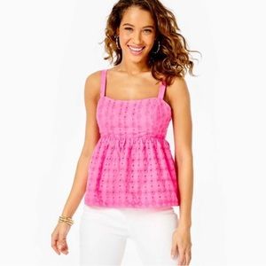 Lilly Pulitzer Michela Eyelet Top